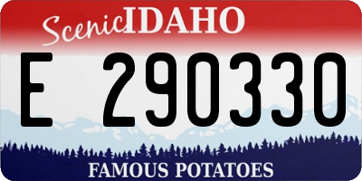 ID license plate E290330