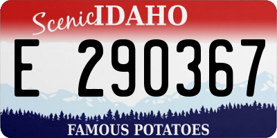 ID license plate E290367