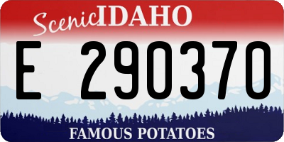 ID license plate E290370
