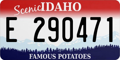ID license plate E290471