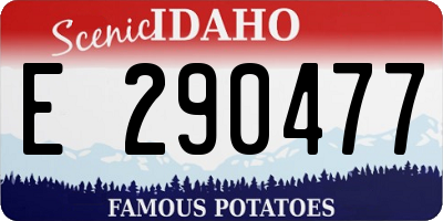 ID license plate E290477