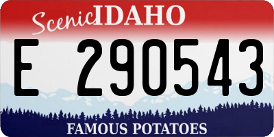 ID license plate E290543