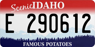 ID license plate E290612