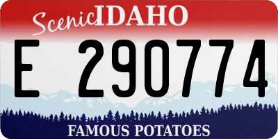 ID license plate E290774