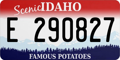 ID license plate E290827