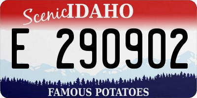 ID license plate E290902