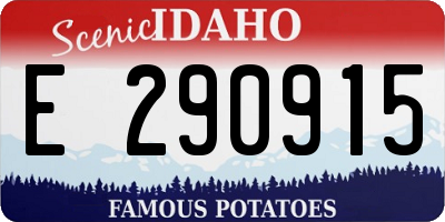 ID license plate E290915
