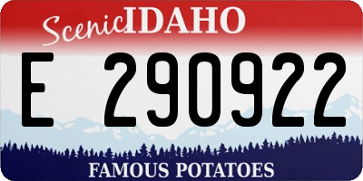 ID license plate E290922