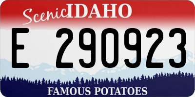 ID license plate E290923