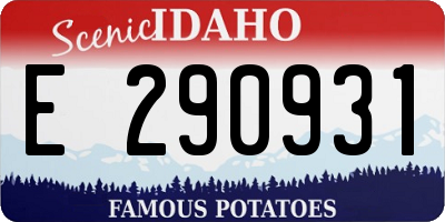 ID license plate E290931
