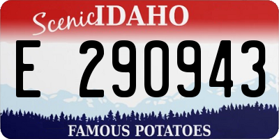 ID license plate E290943