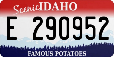 ID license plate E290952