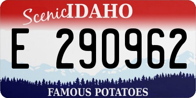 ID license plate E290962