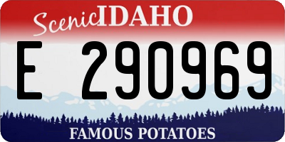 ID license plate E290969