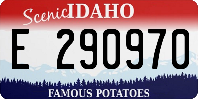 ID license plate E290970