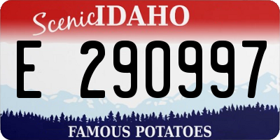 ID license plate E290997