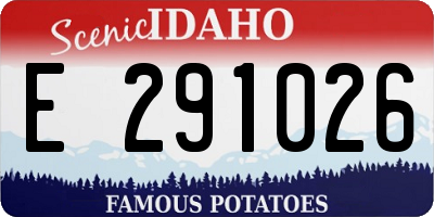 ID license plate E291026
