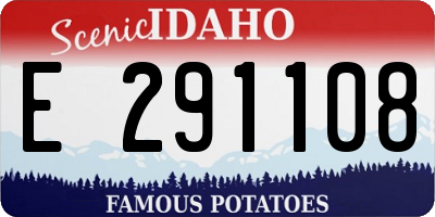 ID license plate E291108