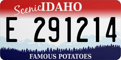 ID license plate E291214