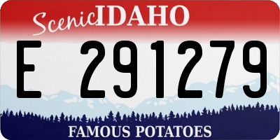ID license plate E291279