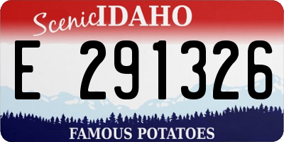 ID license plate E291326