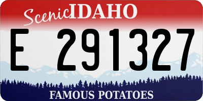 ID license plate E291327