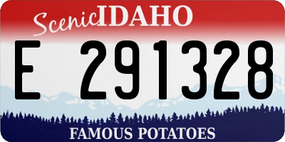 ID license plate E291328