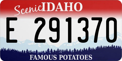 ID license plate E291370