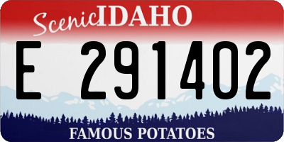 ID license plate E291402