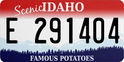 ID license plate E291404