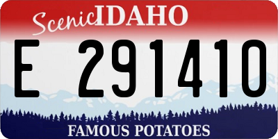 ID license plate E291410
