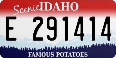 ID license plate E291414