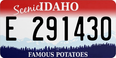 ID license plate E291430