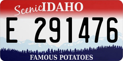 ID license plate E291476