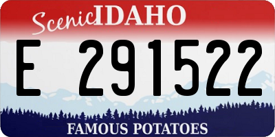 ID license plate E291522