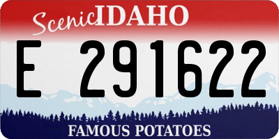 ID license plate E291622