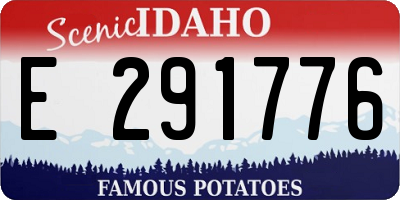 ID license plate E291776