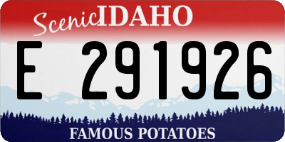 ID license plate E291926