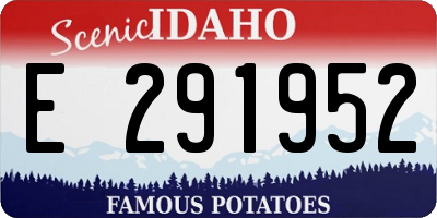 ID license plate E291952