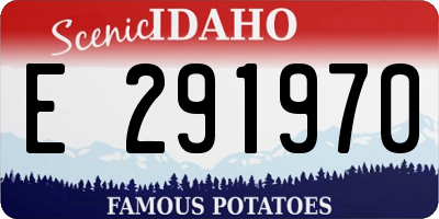 ID license plate E291970