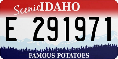 ID license plate E291971