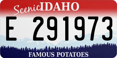 ID license plate E291973