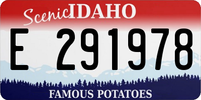 ID license plate E291978