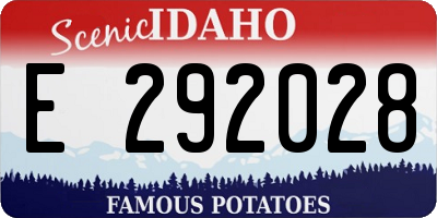 ID license plate E292028