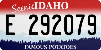 ID license plate E292079