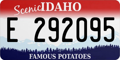 ID license plate E292095