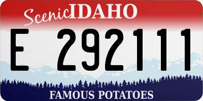 ID license plate E292111