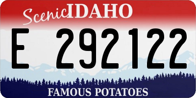 ID license plate E292122