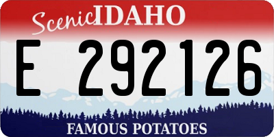 ID license plate E292126