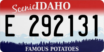 ID license plate E292131